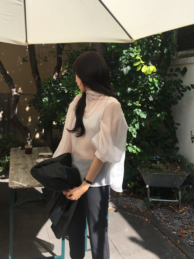 FW VARR HIGHNECK BLOUSE *premium