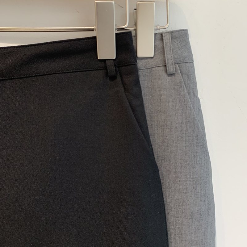 26FW WOOL CARVE H- SKIRT (2COLOR)