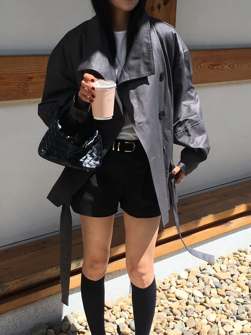 26FW OVER-FIT TRENCH COAT (CHARCOAL)