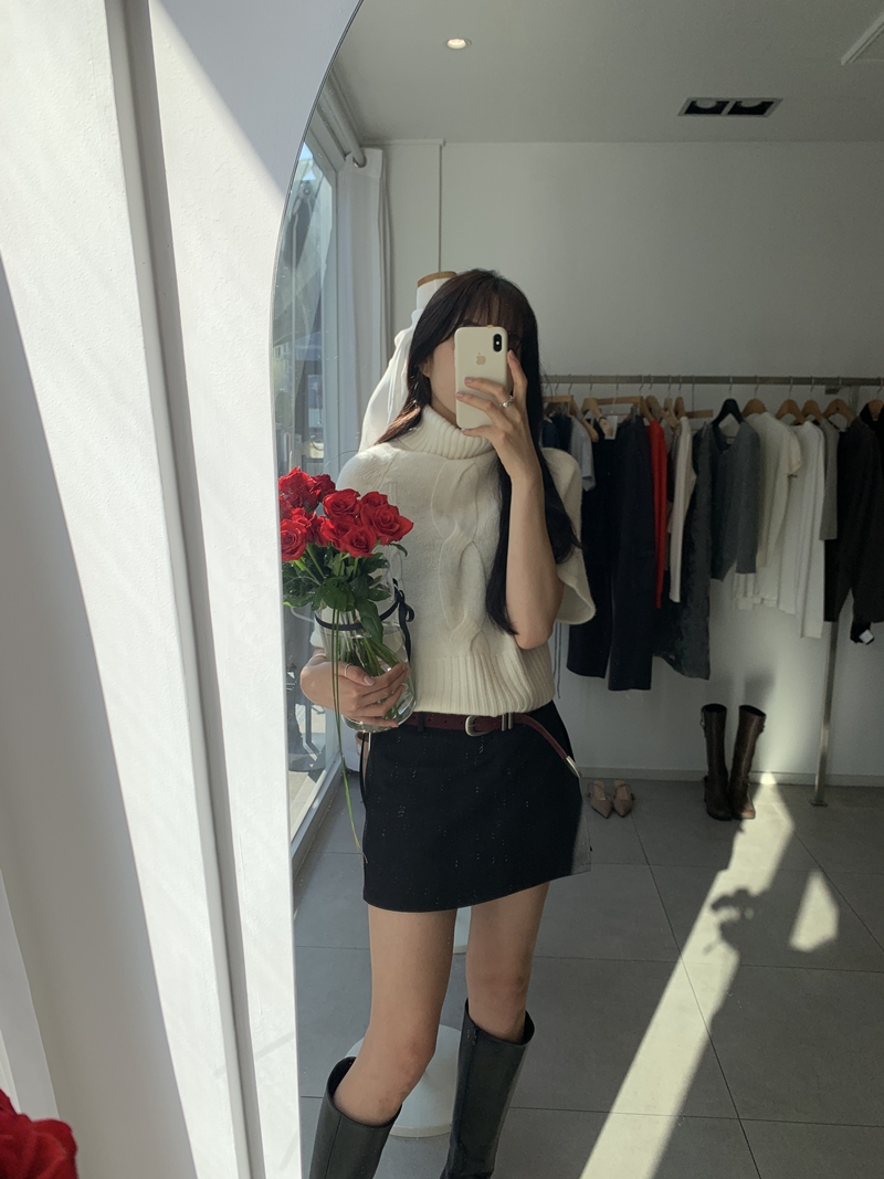 FW CITY SLIT SKIRT PT (2COLOR)