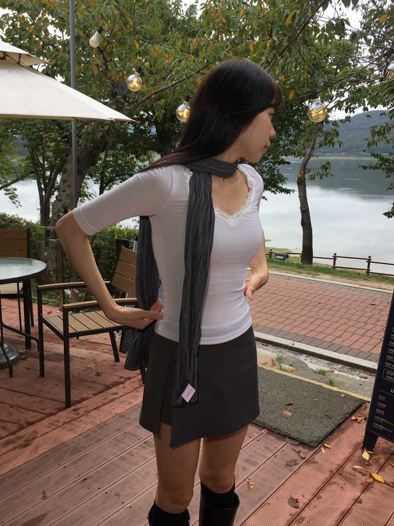FW CITY SLIT SKIRT PT (2COLOR)