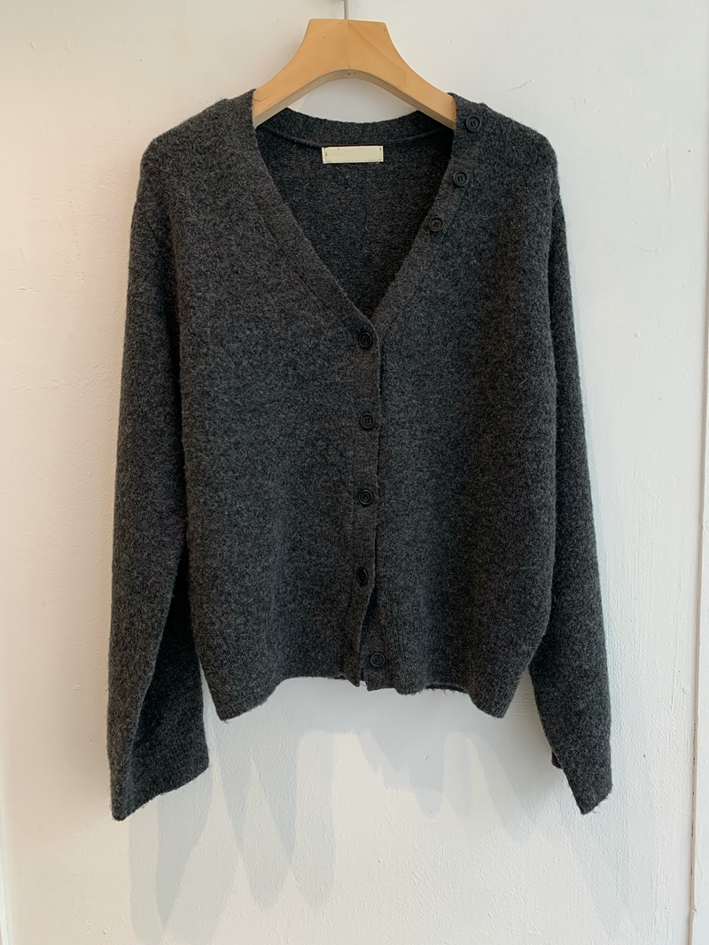 26FW Button SHAWL CARDIGAN