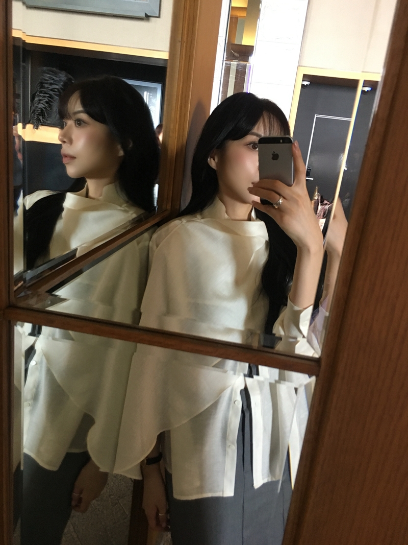 26FW Liebe SHAWL WRAP BLOUSE (3COLOR)