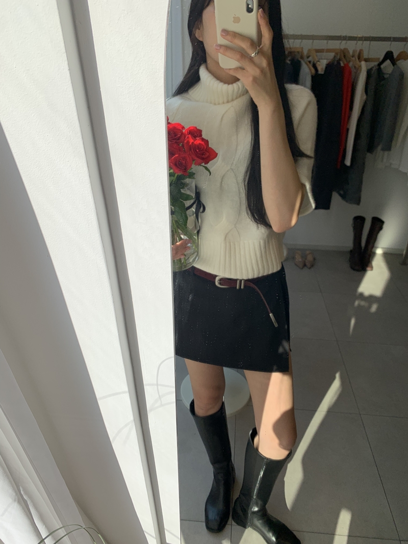 FW CITY SLIT SKIRT PT (2COLOR)