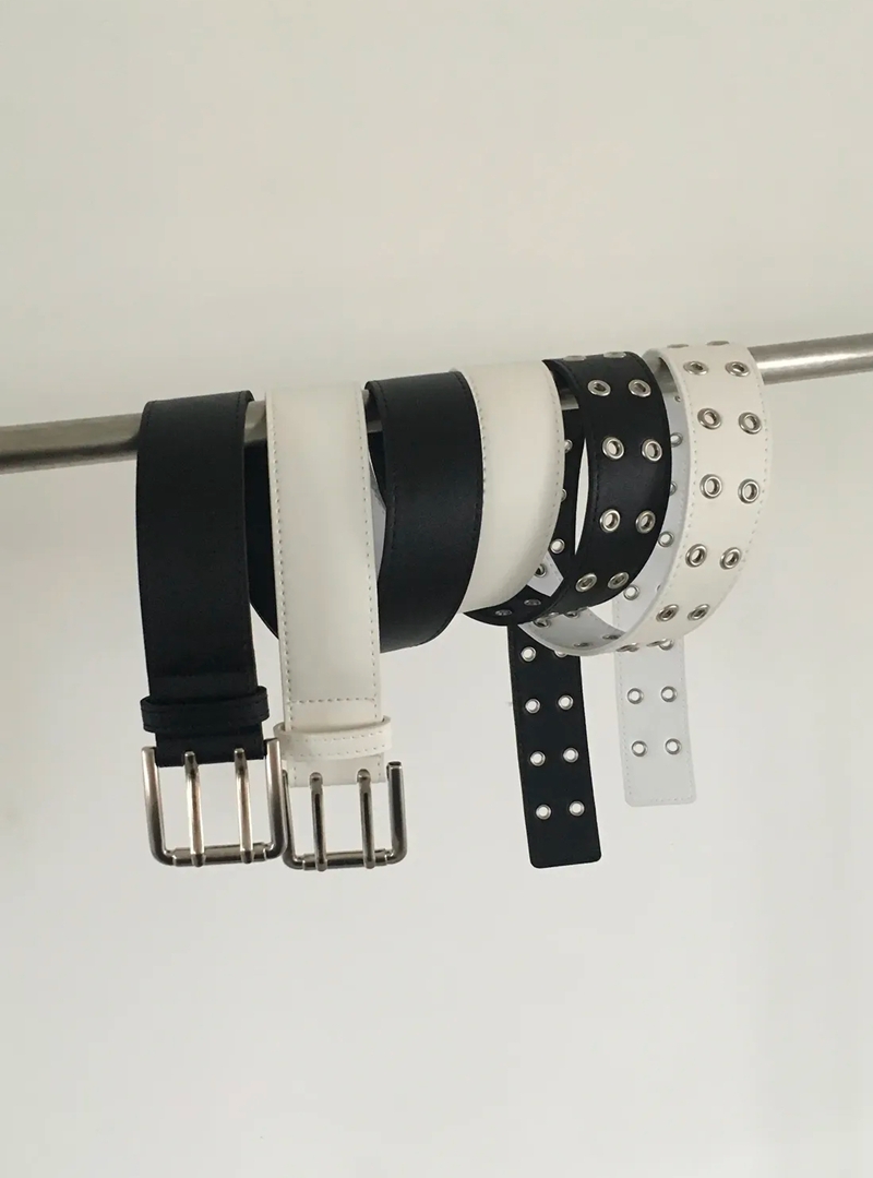 LEATHER WIDE BELT *(2COLOR)