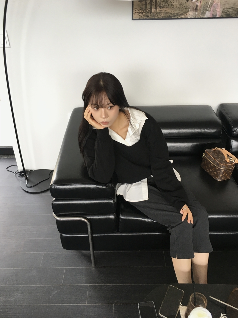 26fw Deep cashmere V-neck knit (3COLOR)