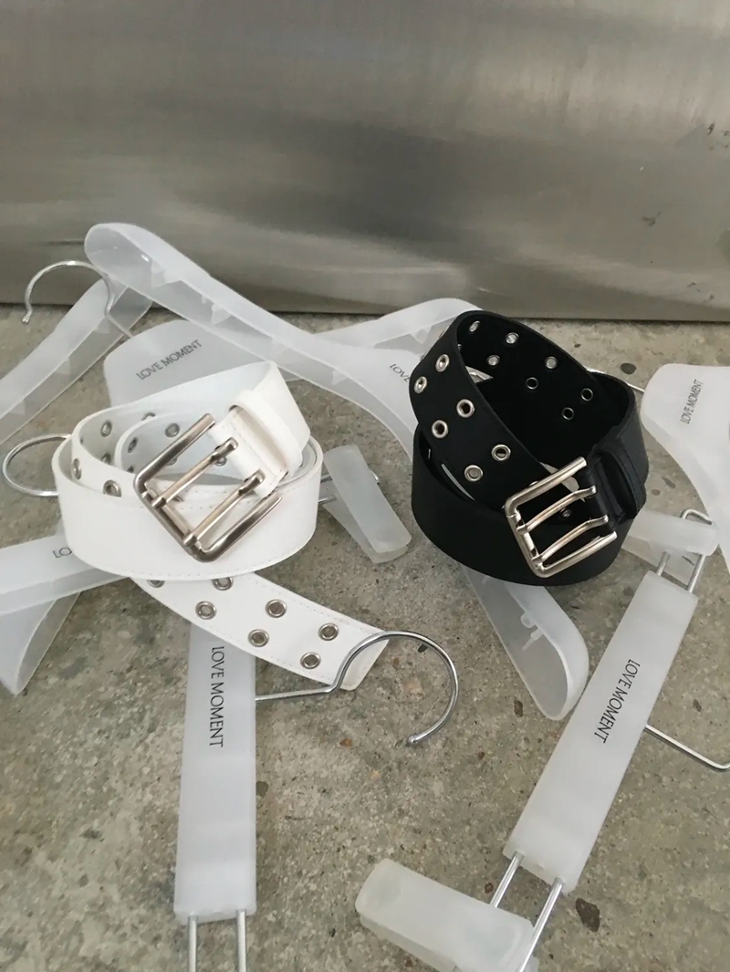 LEATHER WIDE BELT *(2COLOR)