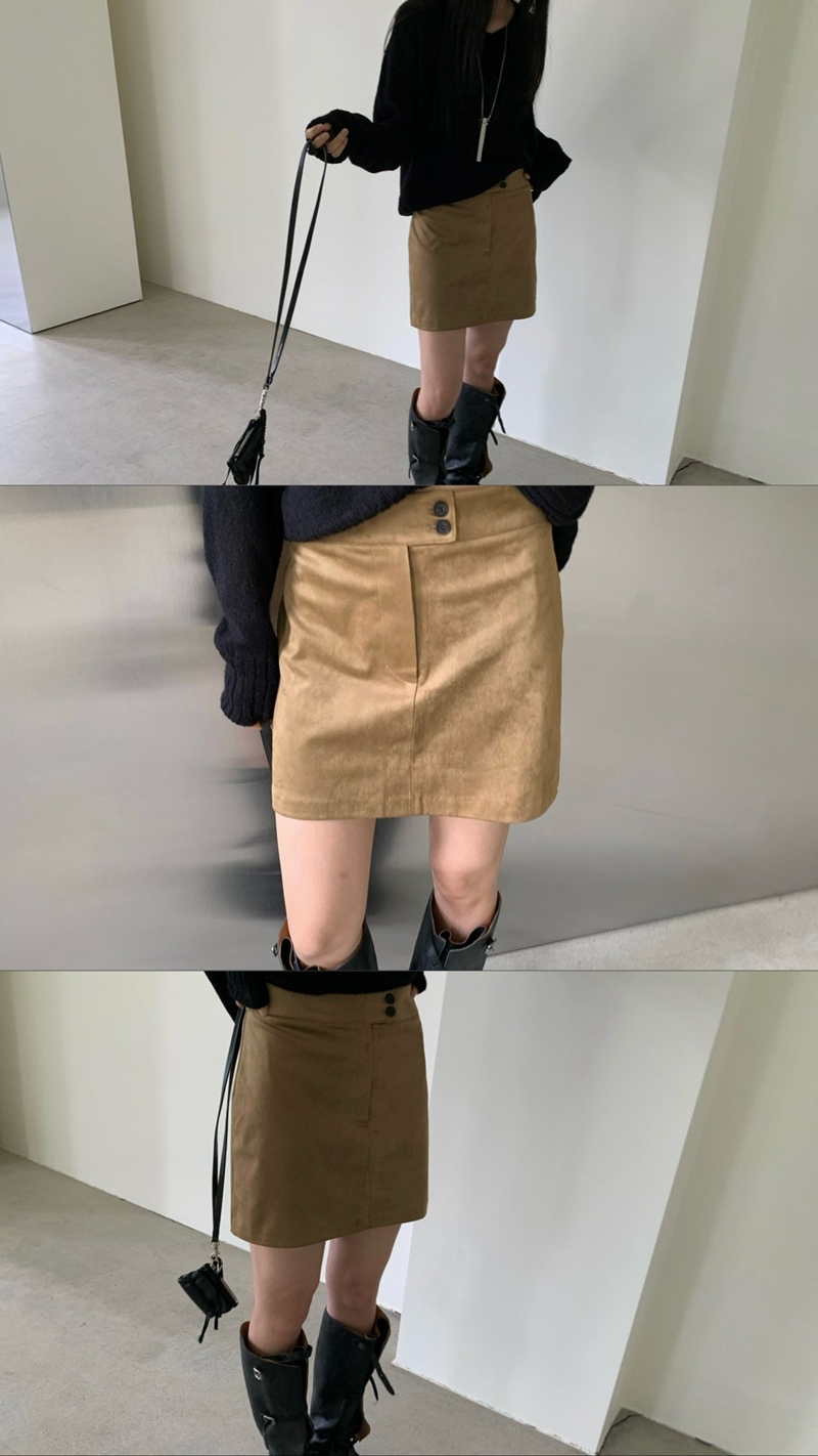 26FW SUEDE MIDI H-SK (2COLOR)