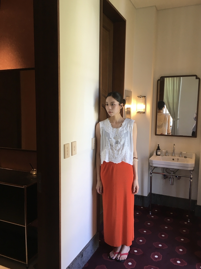 Arty Lace sleeveless blouse