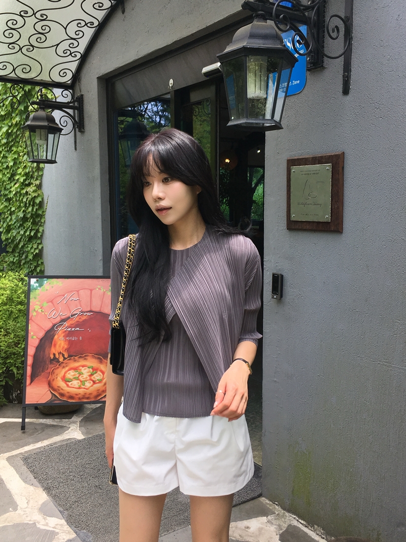 Rumie Pleats cardigan*premium (3COLOR)
