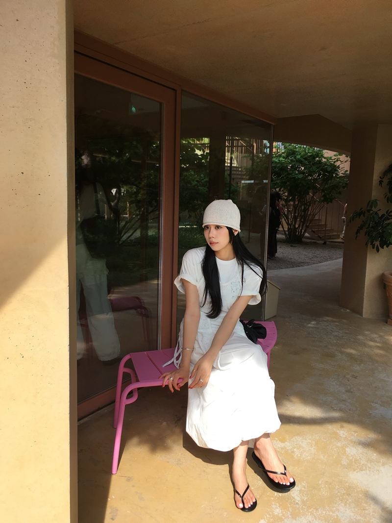 Summer Pumpkin shirring SK (2COLOR)