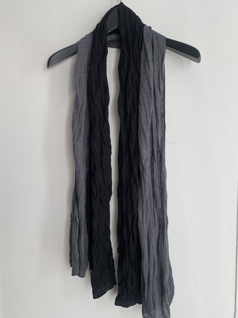 FW PLEATS MUFFLER (2COLOR)