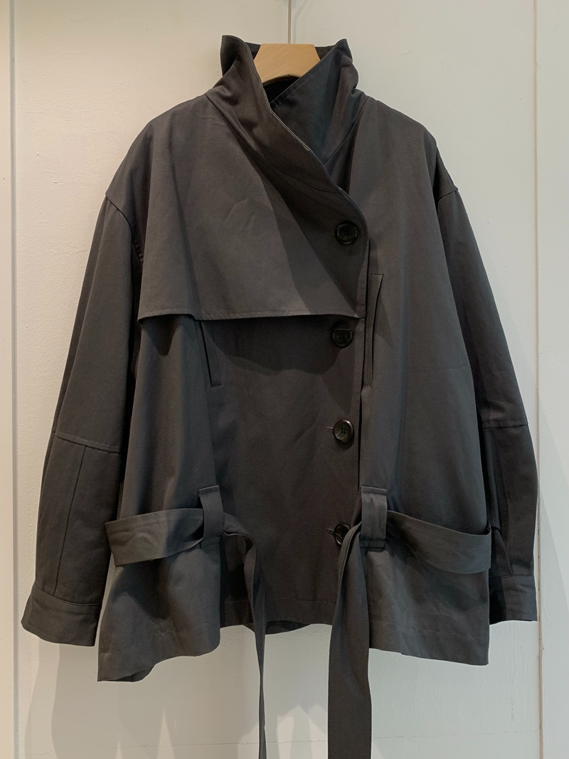 26FW OVER-FIT TRENCH COAT (CHARCOAL)