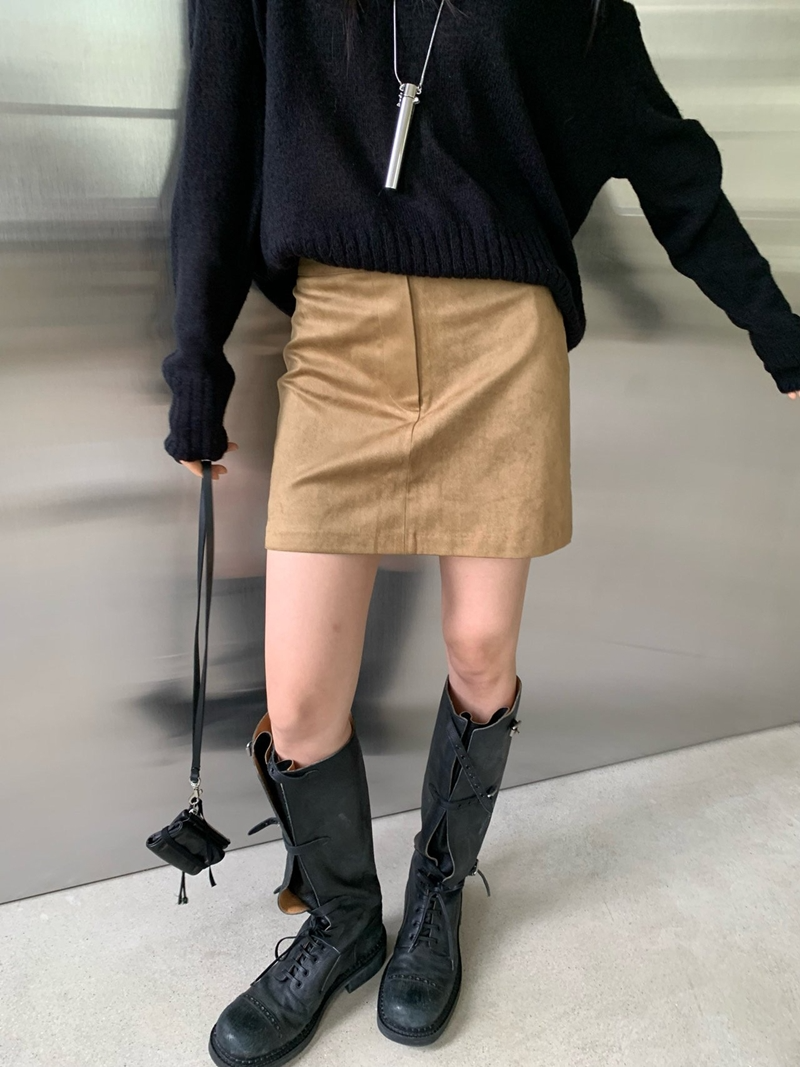 26FW SUEDE MIDI H-SK (2COLOR)