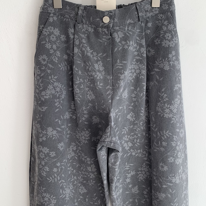 Flower pintuck denim PT