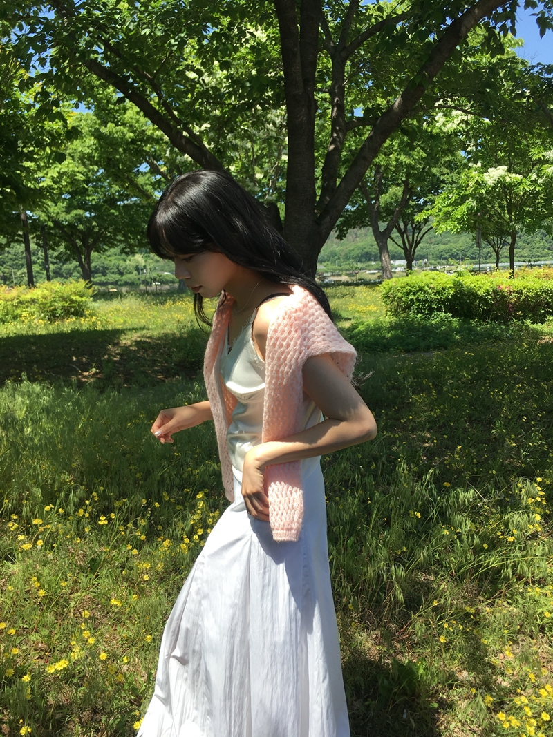 MOLD Satin lace SLEEVELESS *(2COLOR)