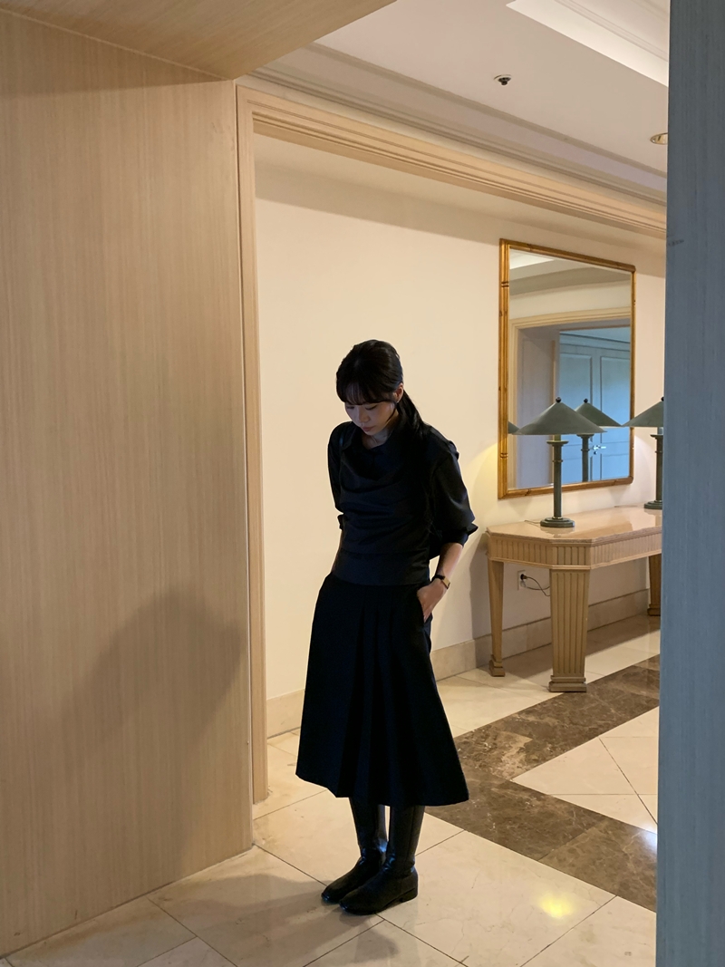 26FW Pleats MIDI SK *HQ (2COLOR)