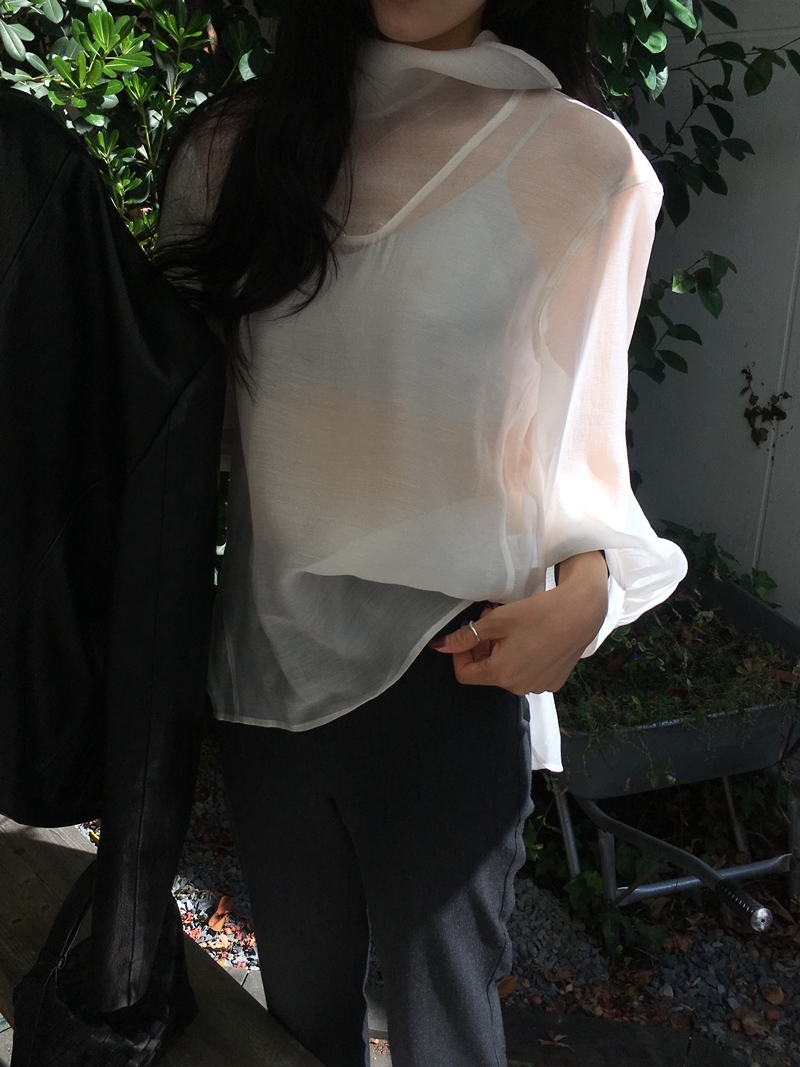 FW VARR HIGHNECK BLOUSE *premium