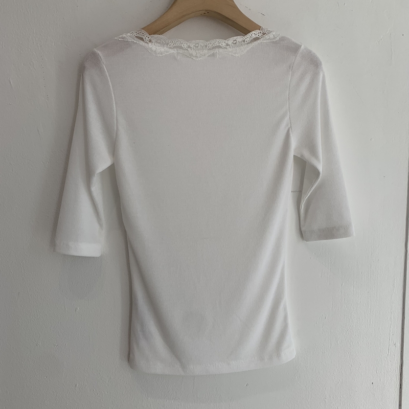 26fw Lace cotton 7부- TEE (3COLOR)