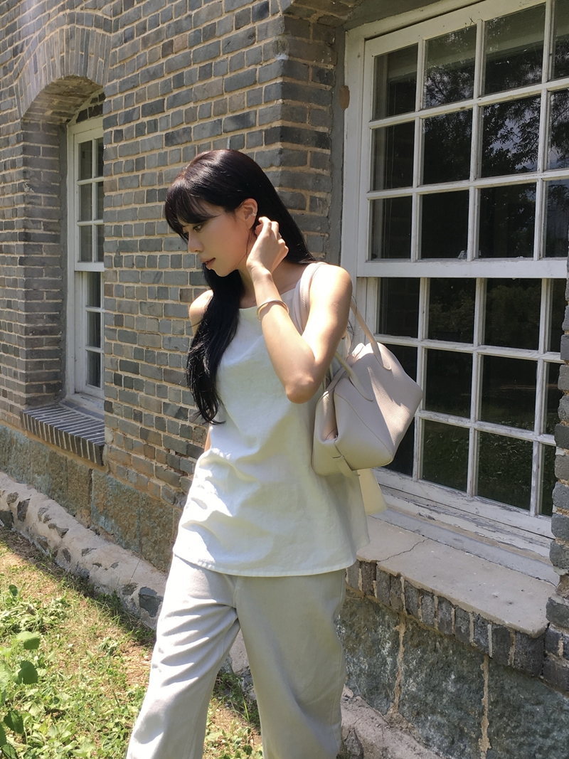 Ramon Linen Ribbon blouse (2COLOR)