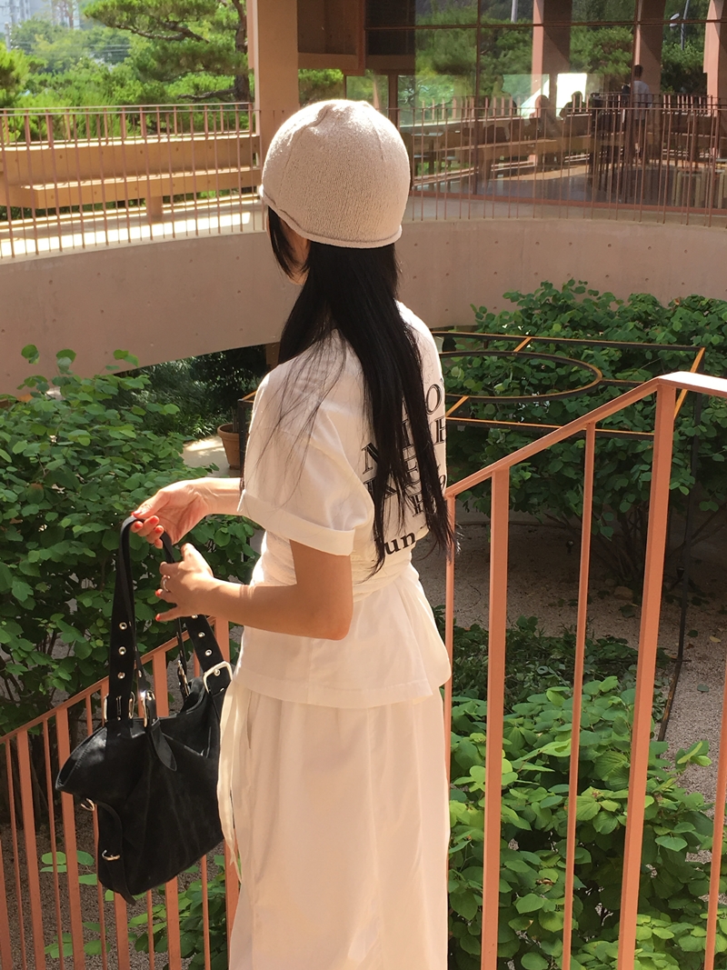Summer Pumpkin shirring SK (2COLOR)