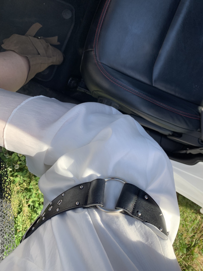 LEATHER WIDE BELT *(2COLOR)