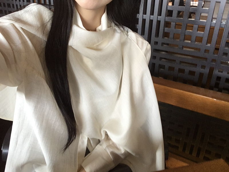 26FW Liebe SHAWL WRAP BLOUSE (3COLOR)