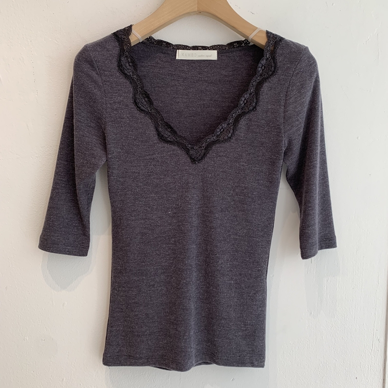 26fw Lace cotton 7부- TEE (3COLOR)