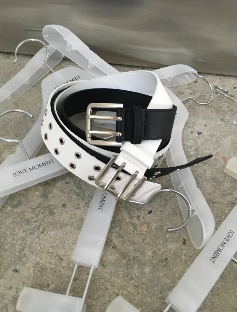 LEATHER WIDE BELT *(2COLOR)