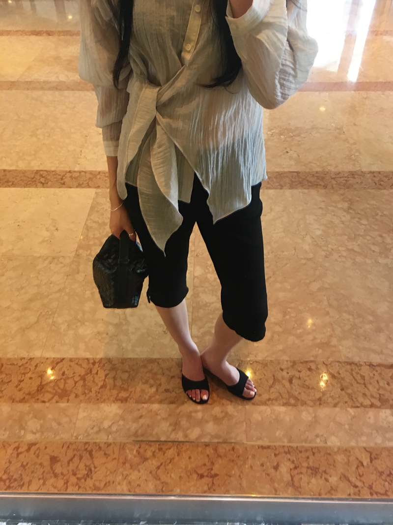 Span carfri denim 7부 PT