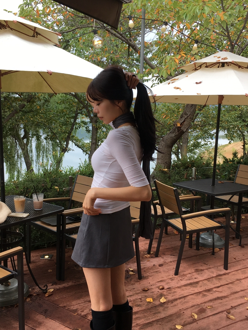 FW PLEATS MUFFLER (2COLOR)