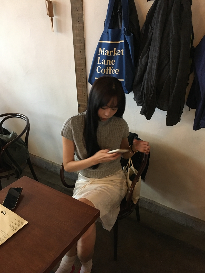 FW CASH Half sleeve Knit TOP (2COLOR)