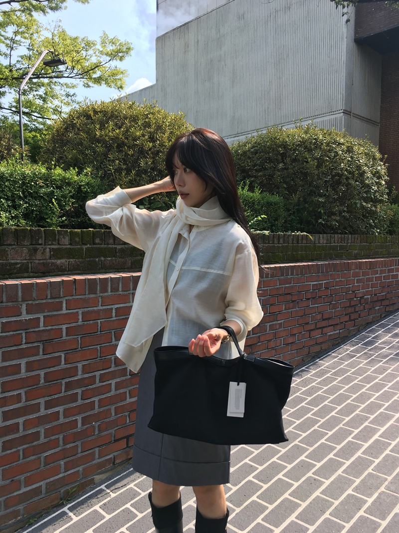 26FW WOOL CARVE H- SKIRT (2COLOR)