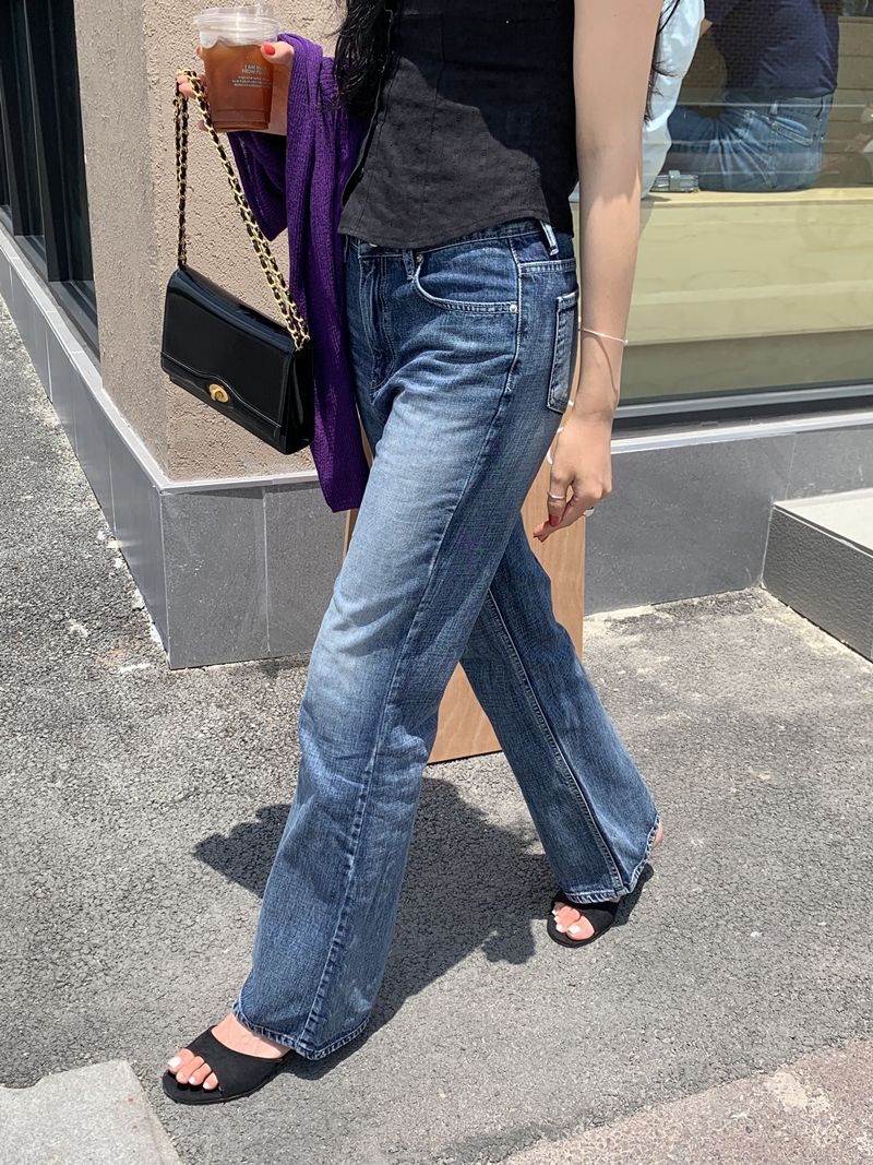 WASHING Deep boots cut Denim PT