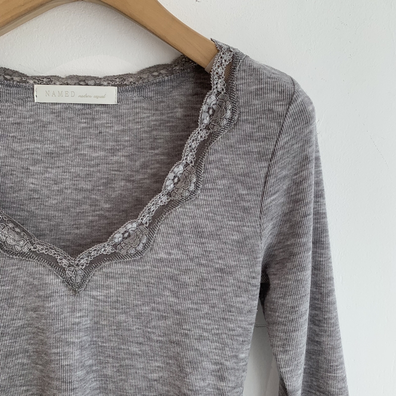 26fw Lace cotton 7부- TEE (3COLOR)