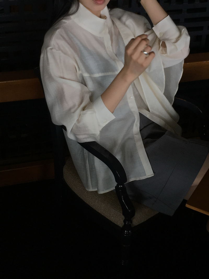 26FW Liebe SHAWL WRAP BLOUSE (3COLOR)