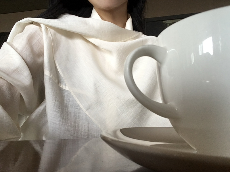 26FW Liebe SHAWL WRAP BLOUSE (3COLOR)