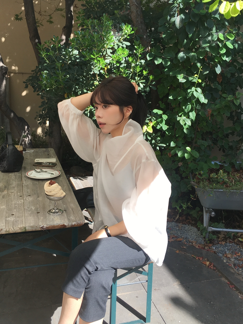 FW VARR HIGHNECK BLOUSE *premium