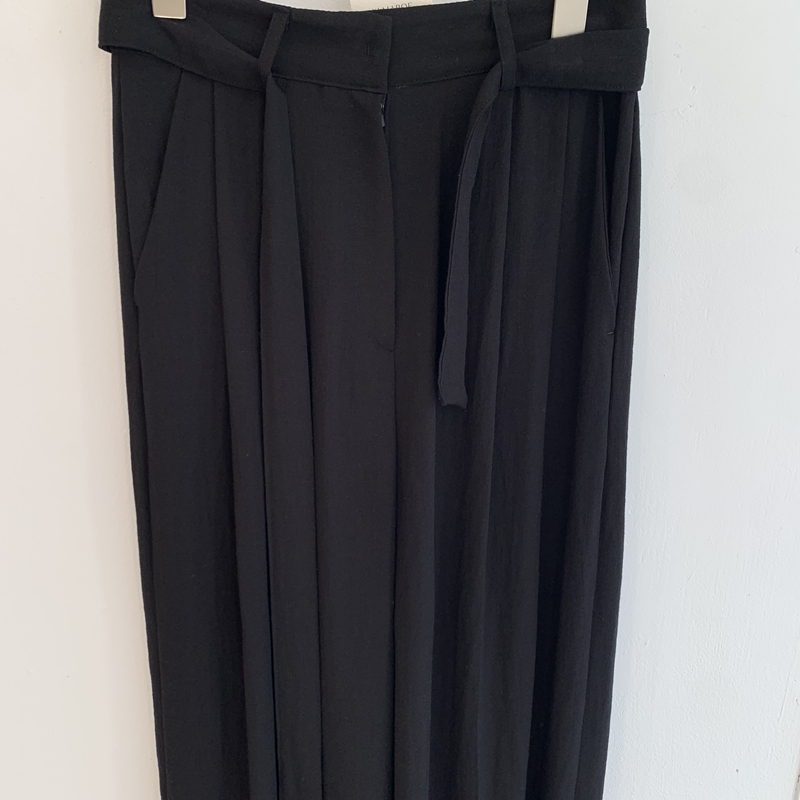 Linen BELT pintuck slacks