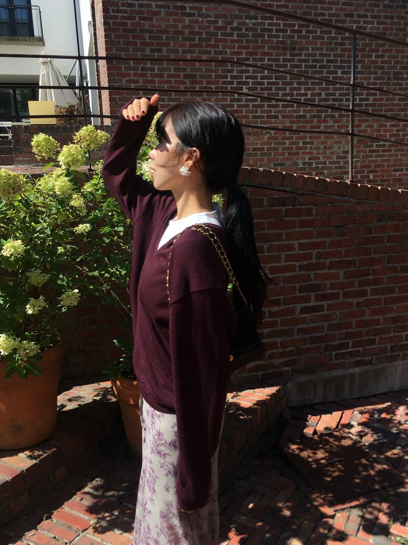 26FW FLOWER see through SK (2COLOR)