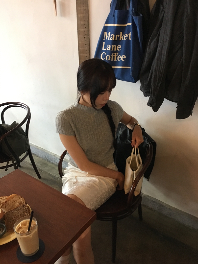 FW CASH Half sleeve Knit TOP (2COLOR)