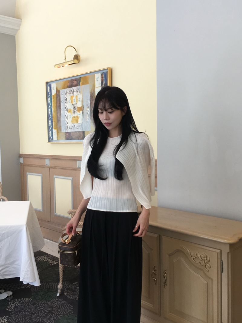 Rumie Pleats cardigan*premium (3COLOR)