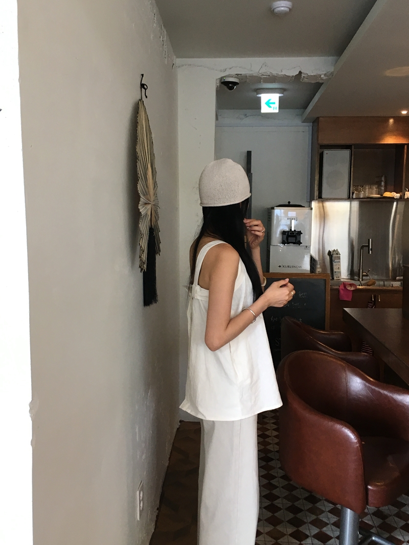 Ramon Linen Ribbon blouse (2COLOR)