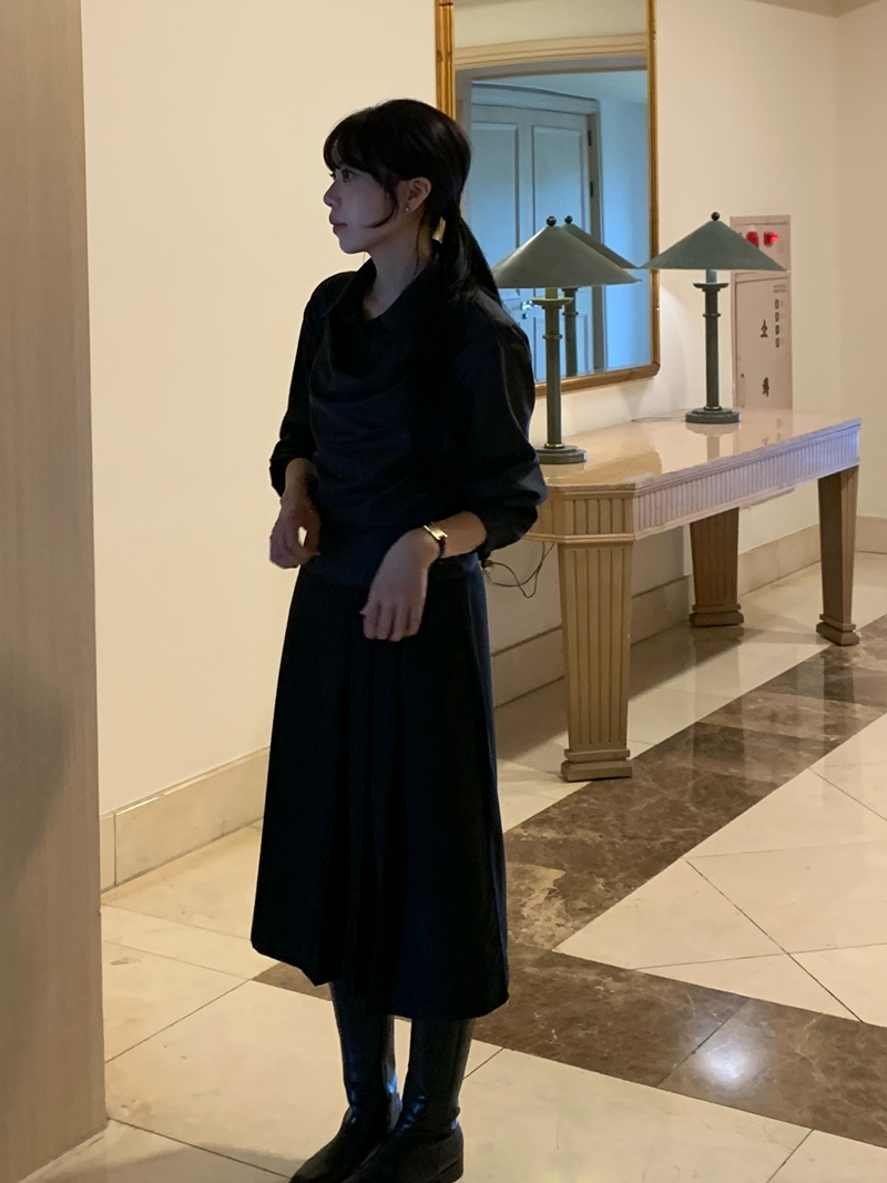 26FW Pleats MIDI SK *HQ (2COLOR)
