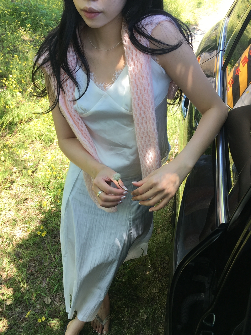 MOLD Satin lace SLEEVELESS *(2COLOR)