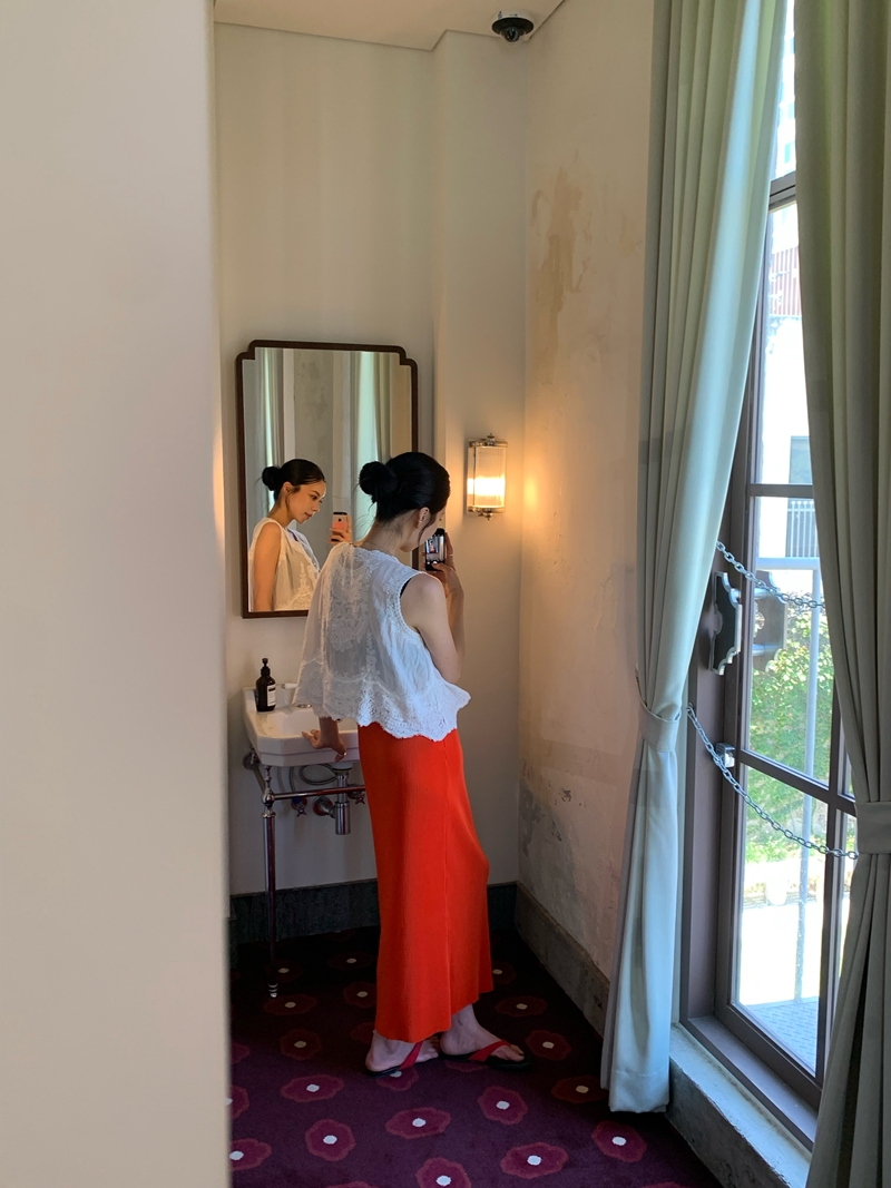 Arty Lace sleeveless blouse