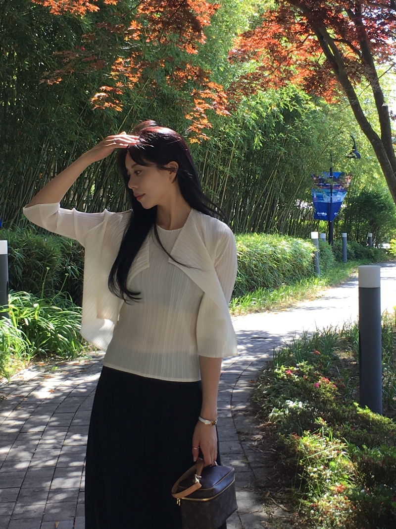 Rumie Pleats cardigan*premium (3COLOR)