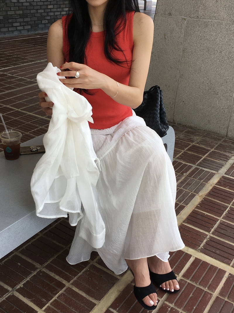 Summer 골지 Sleeveless (4COLOR)