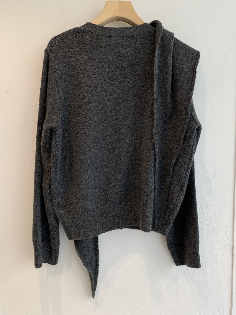 26FW Button SHAWL CARDIGAN