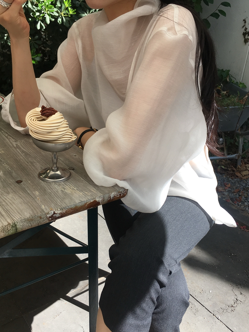 FW VARR HIGHNECK BLOUSE *premium